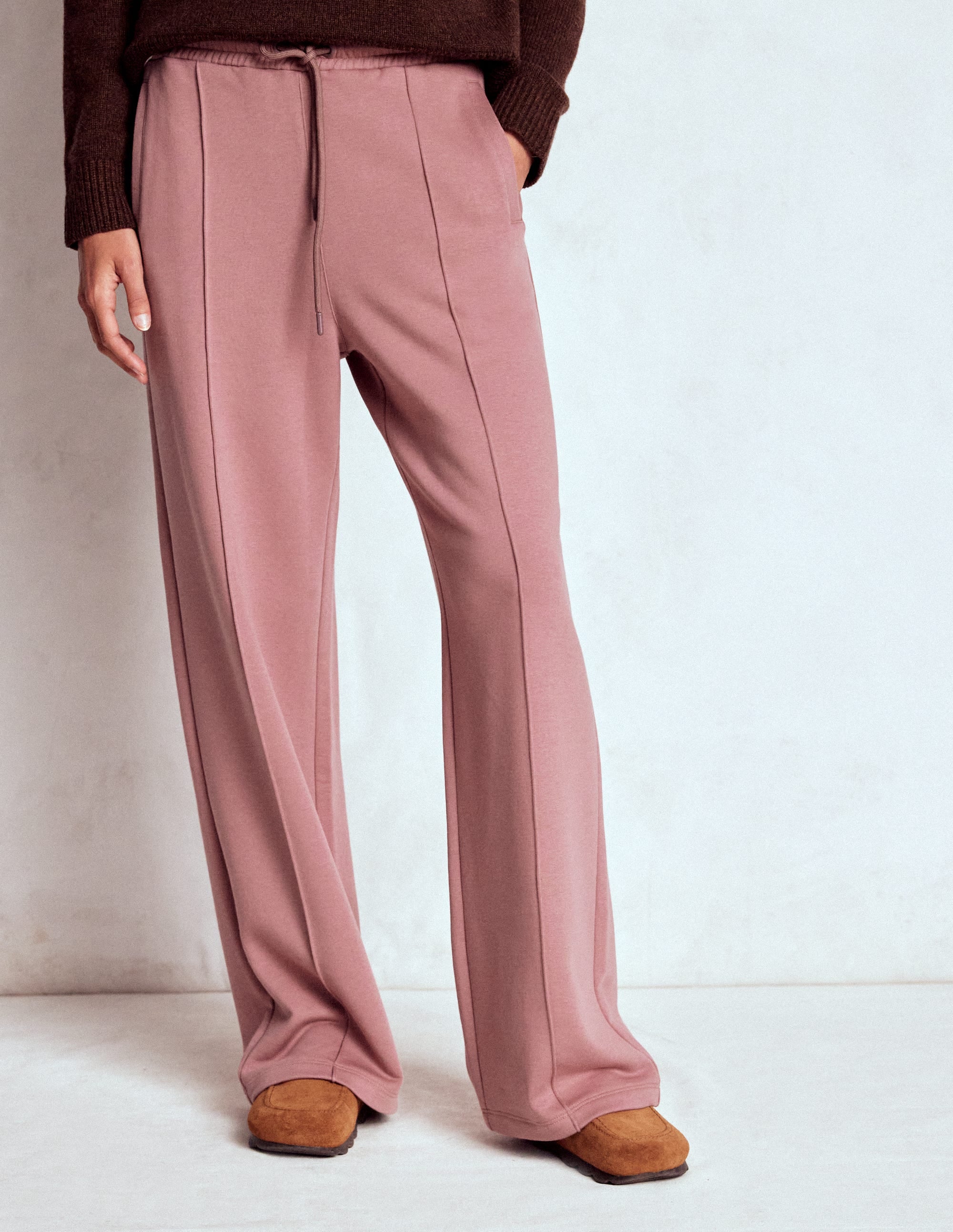 Jogginghose mit weitem Bein-Rosé - Image 4