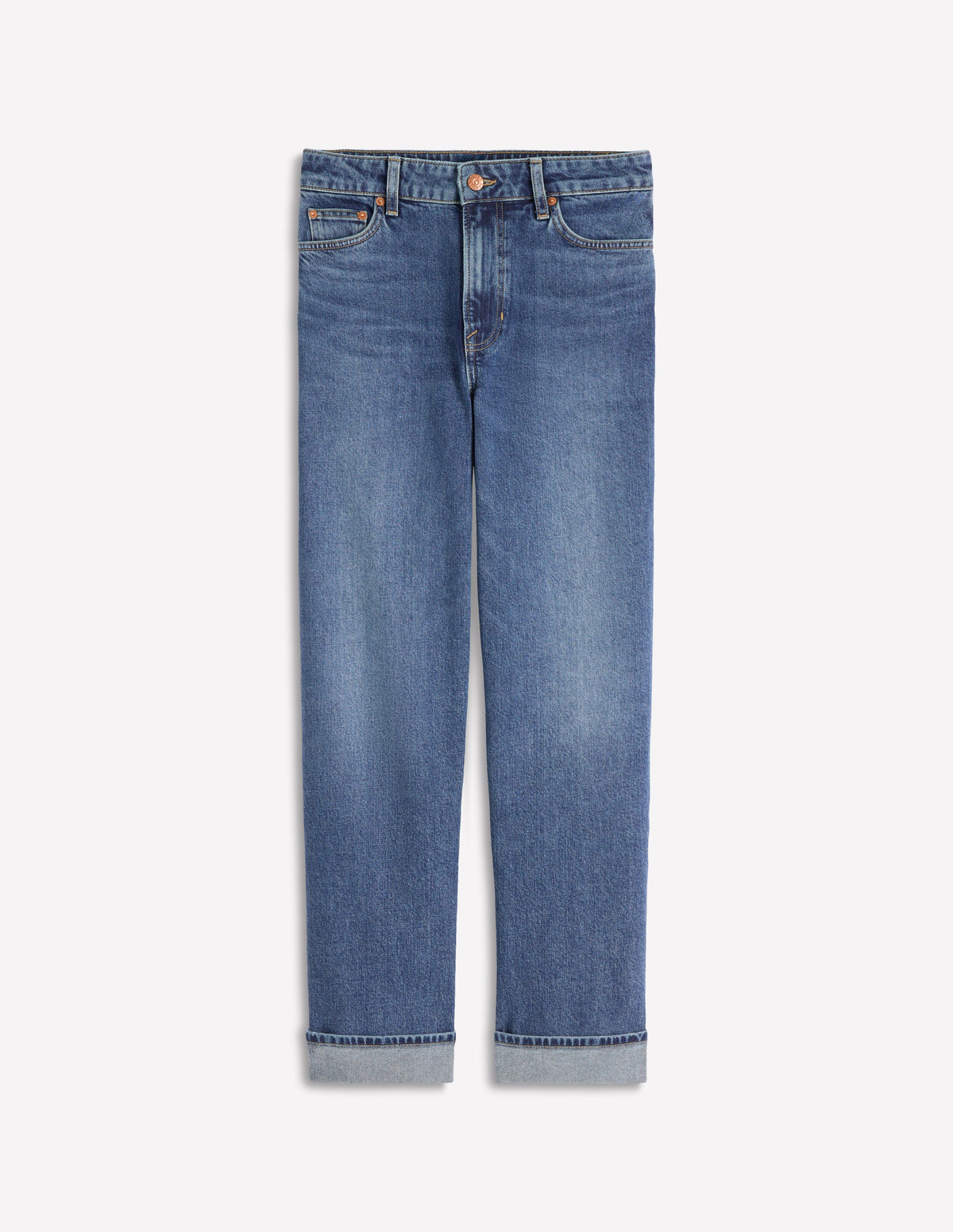 Jeans mit mittelhohem Bund und geradem Bein-Medium Vintage - Image 7