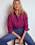 Sienna Cordhemd-Sattes Magenta