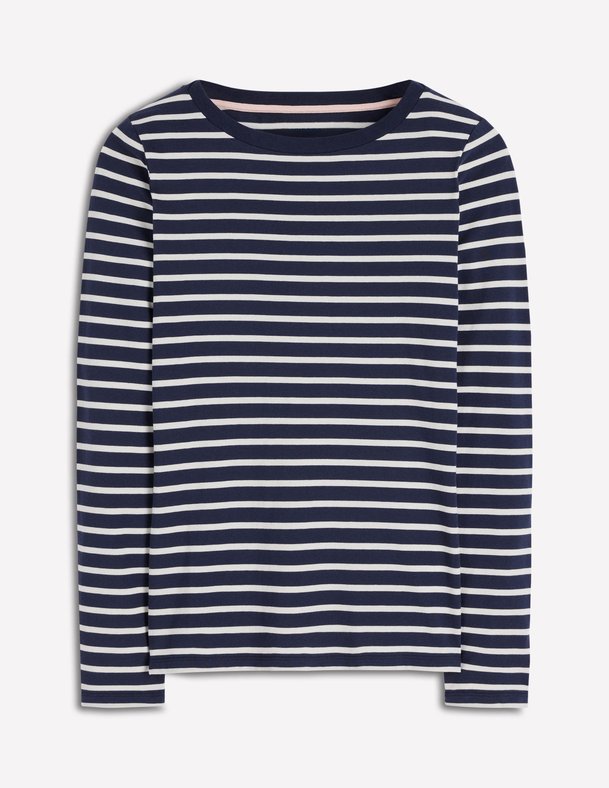 Olivia Langärmliges Bretonshirt-Marineblau, Naturweiß - Image 5