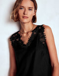 Ara Camisole-Top aus Seidenmischung mit Spitze-Schwarz