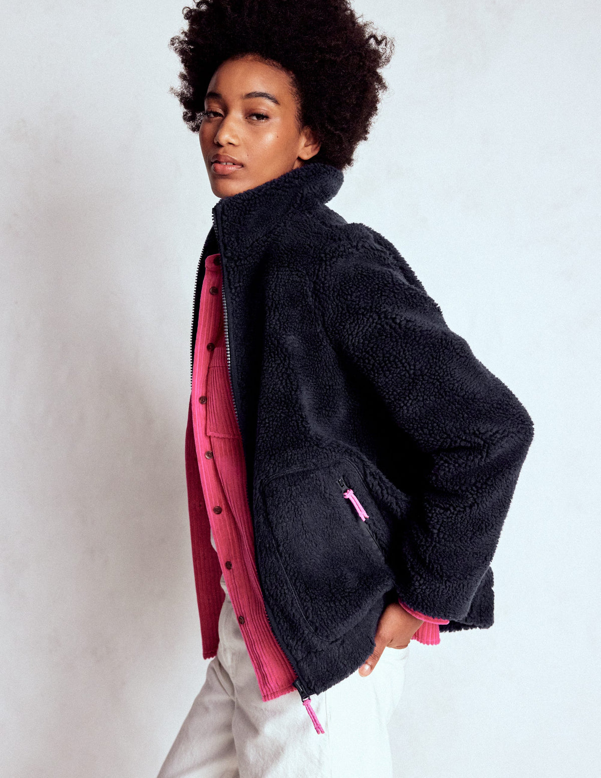 Westminster Teddyfelljacke-Marineblau - Image 2