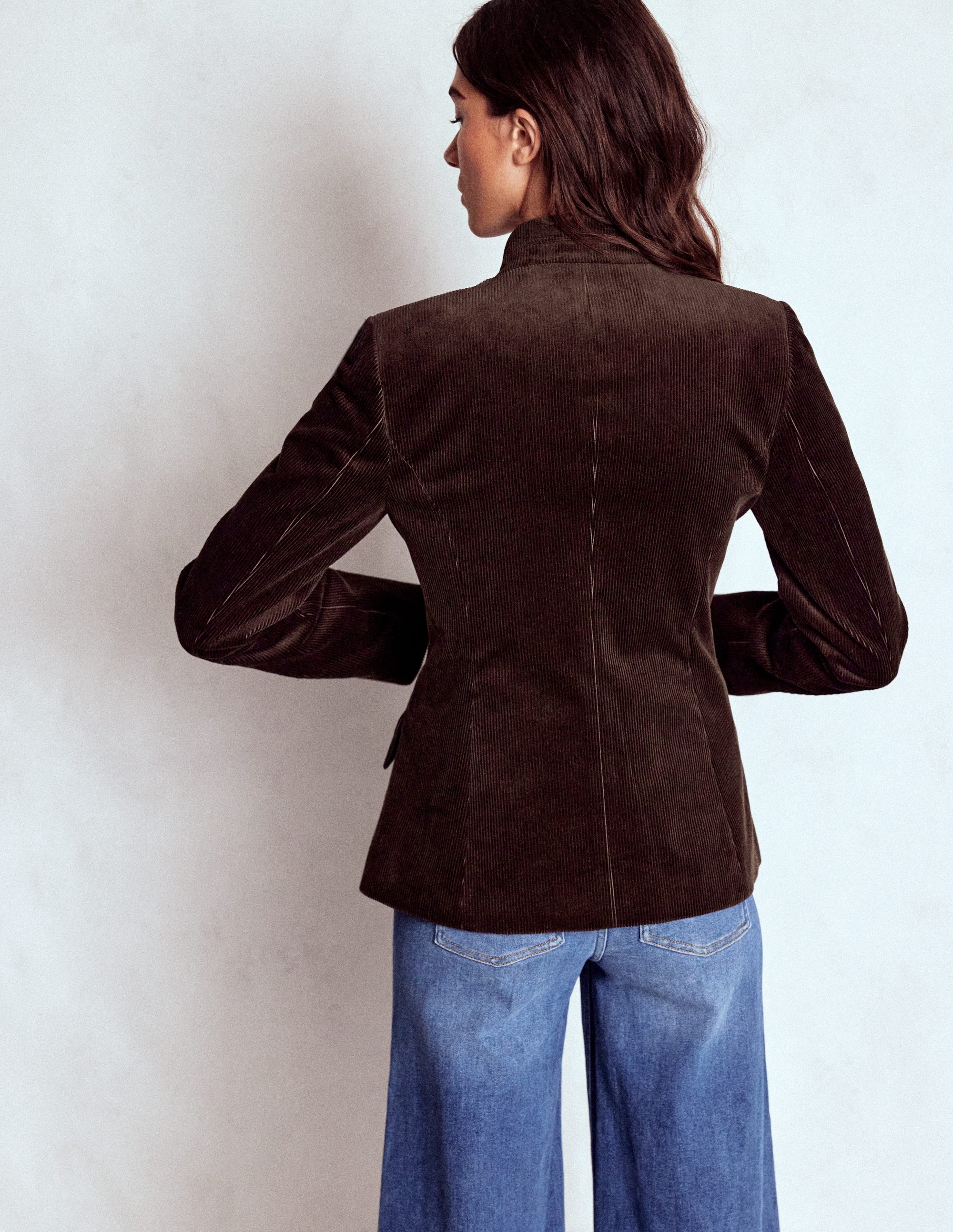 Cordjacke im Militärstil-Espresso - Image 3