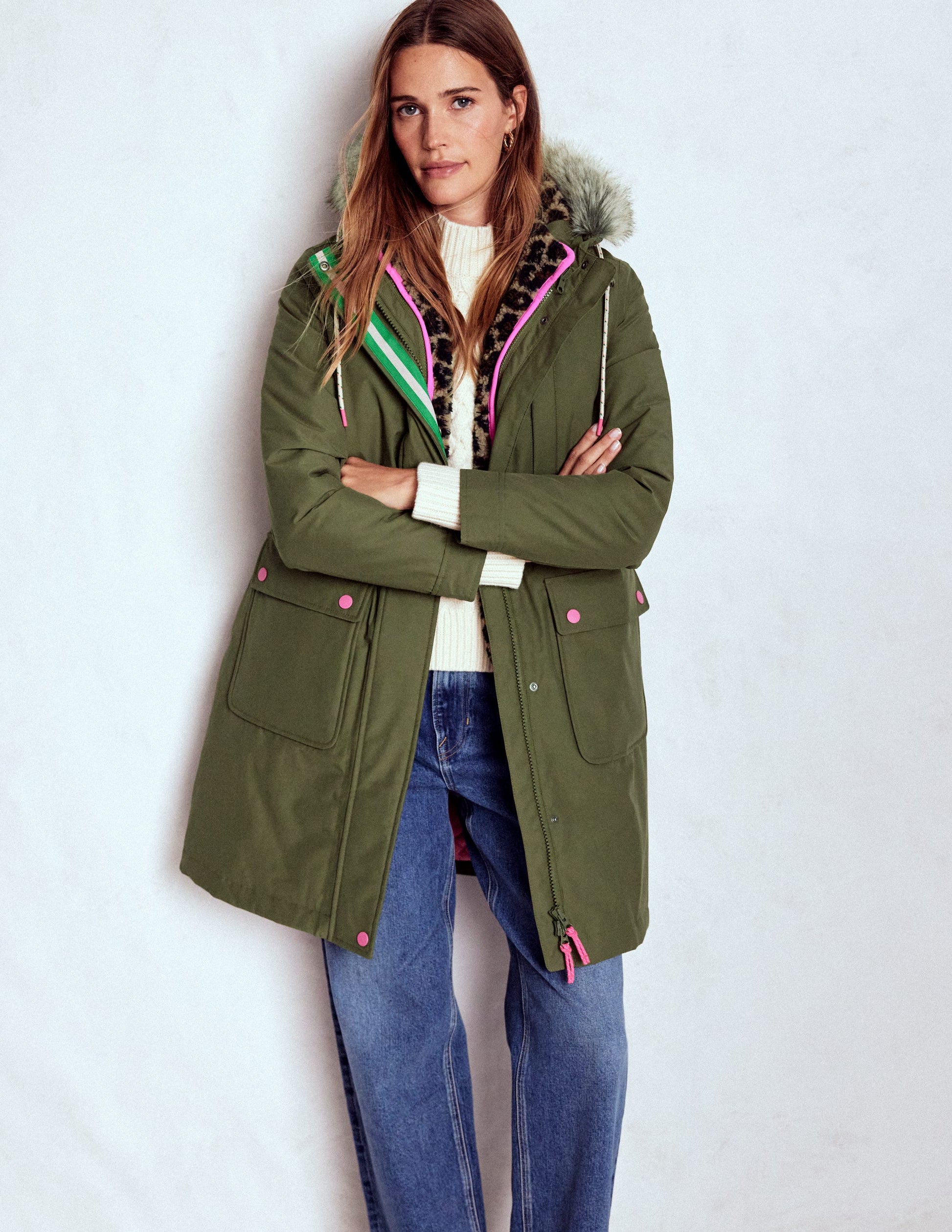 4-in-1-Parka mit Kapuze-Waldgrün-3