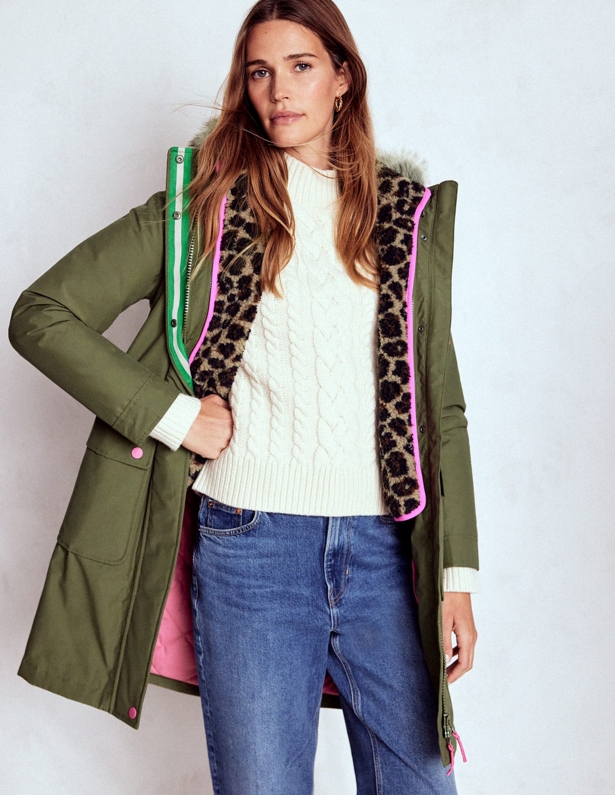 4-in-1-Parka mit Kapuze-Waldgrün - Image 4