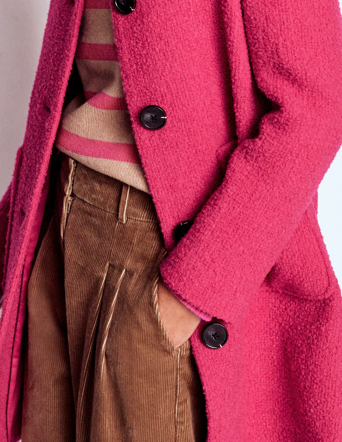 Carlisle Wollmantel-Kräftiges Rosa - Image 2