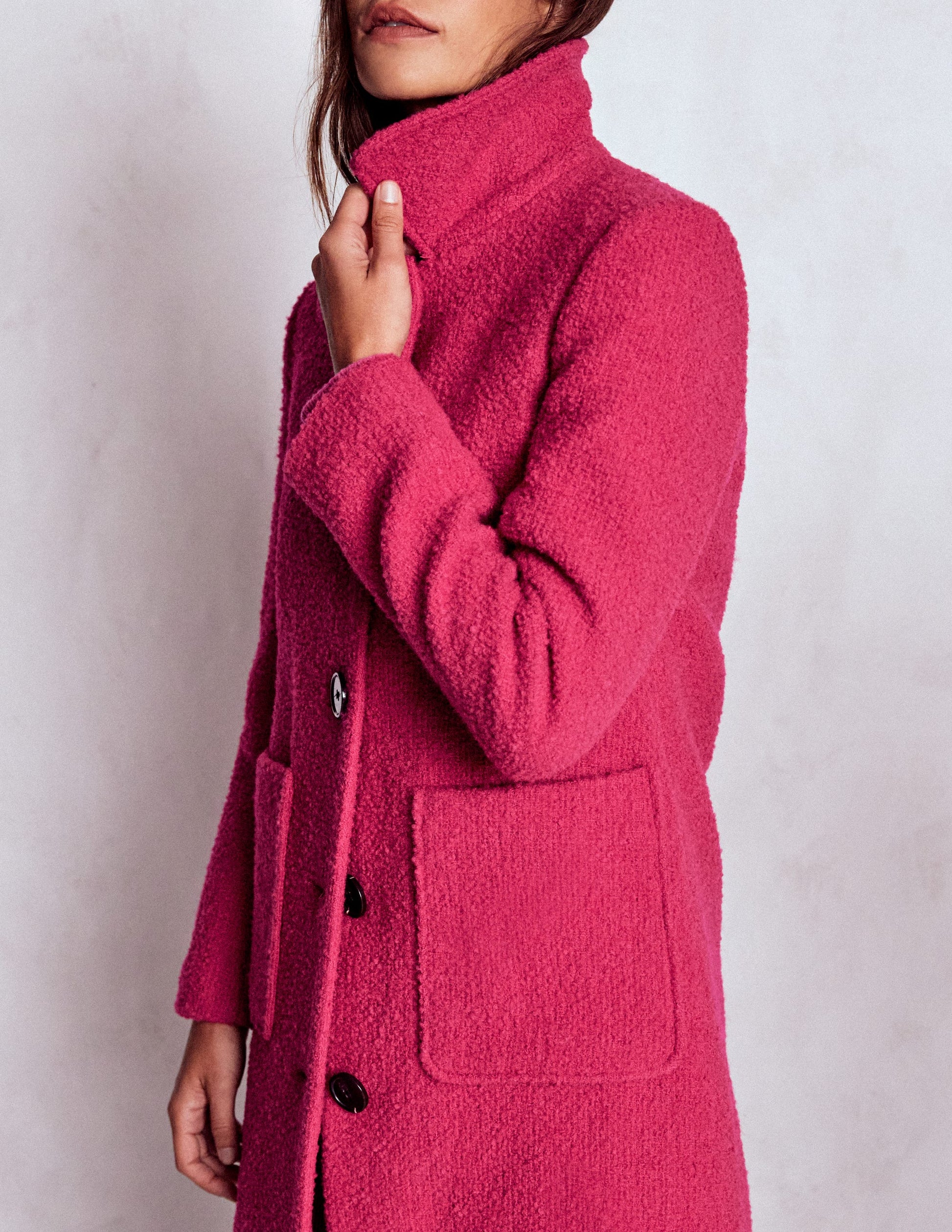 Carlisle Wollmantel-Kräftiges Rosa-5