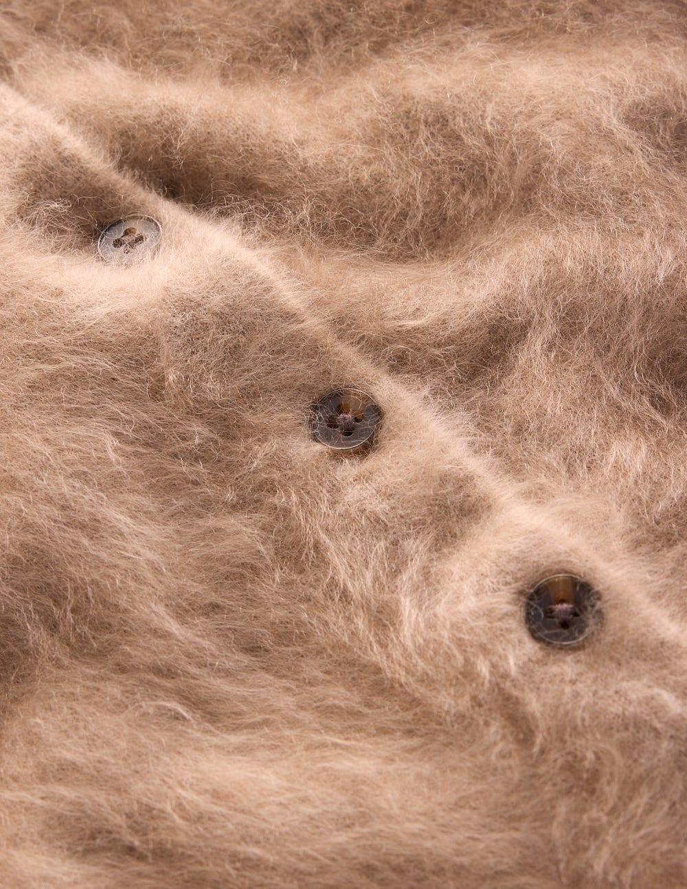 Cardigan Kat en cachemire brossé-Taupe foncé chiné - Image 8