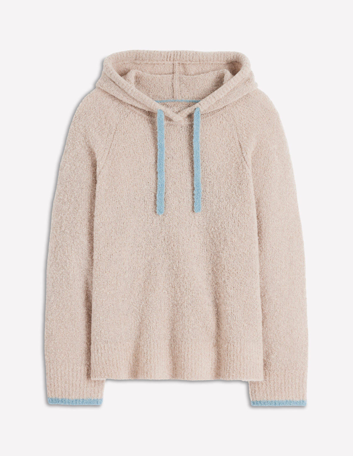 Kapuzenpullover aus Bouclé mit Raglanärmeln-Graubraun Meliert - Image 7