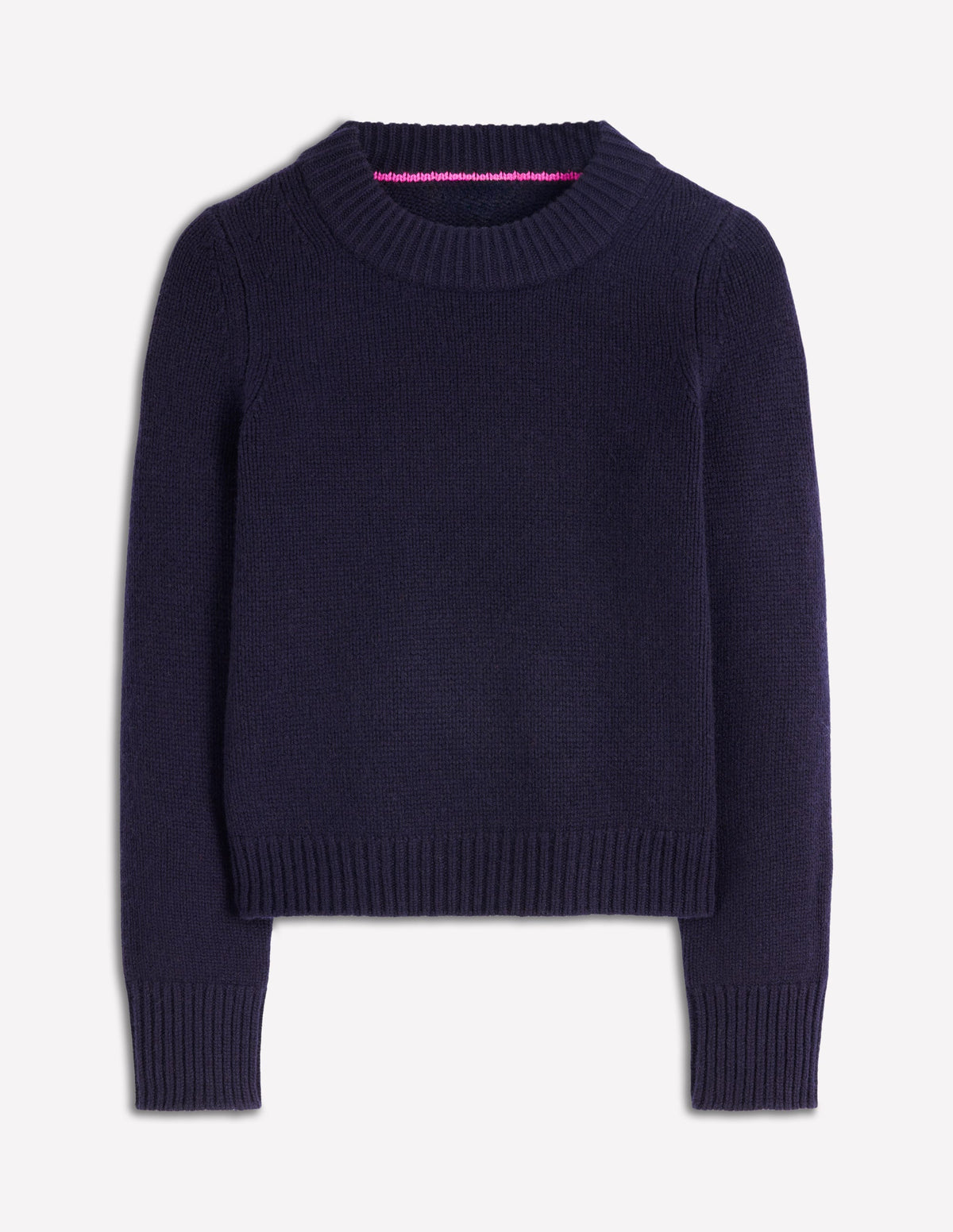 Chunky Cashmere Jumper-Navy - Image 7