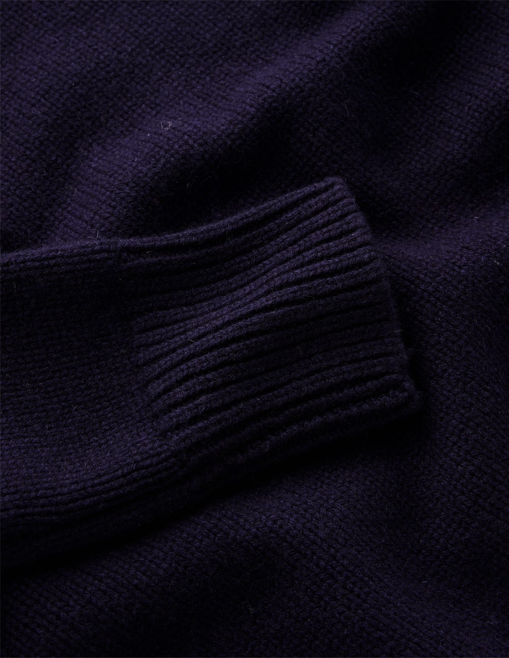 Chunky Cashmere Jumper-Navy - Image 8