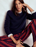 Chunky Cashmere Jumper-Navy