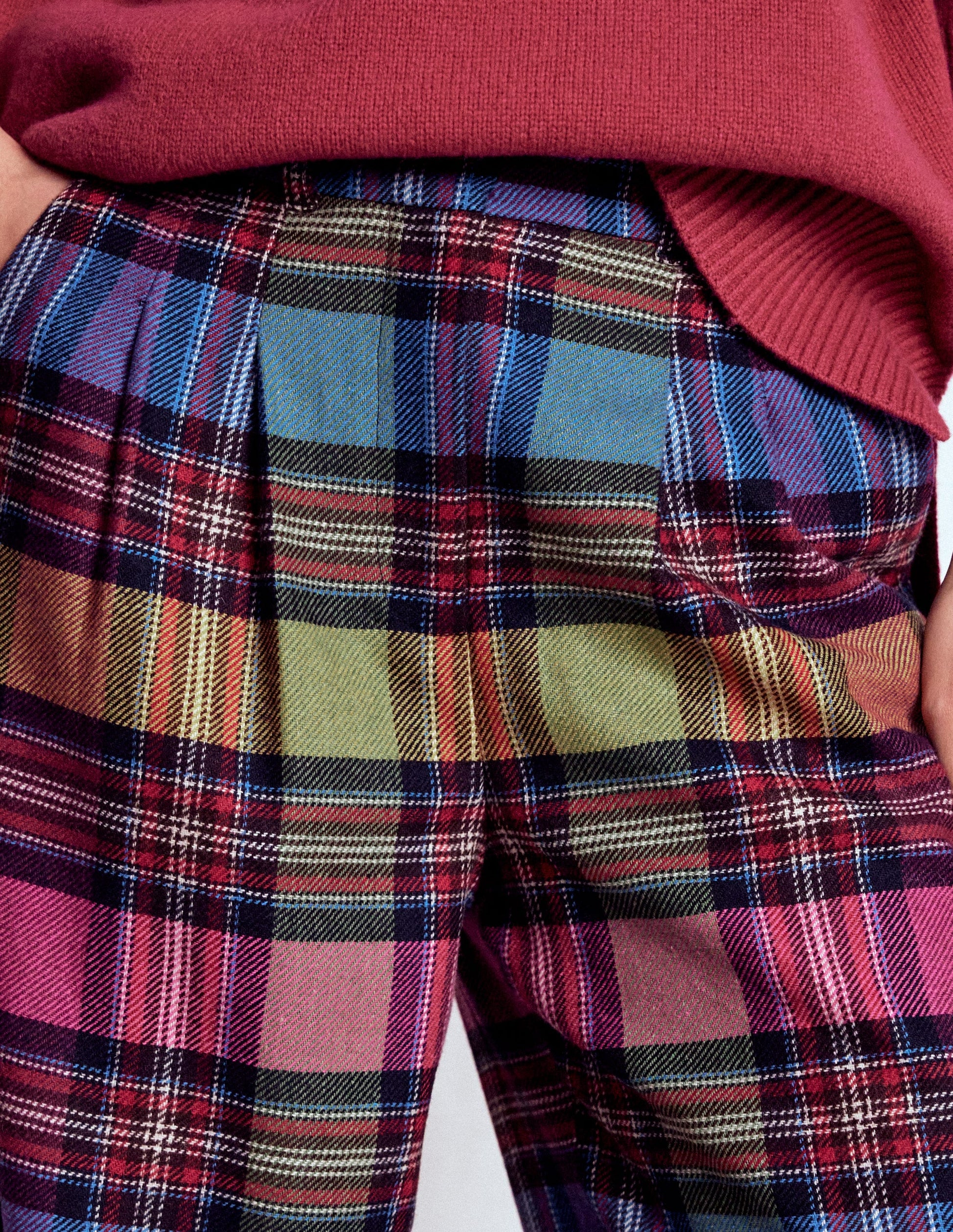 Kensington Wool Trousers-Multi Blanket Check-2