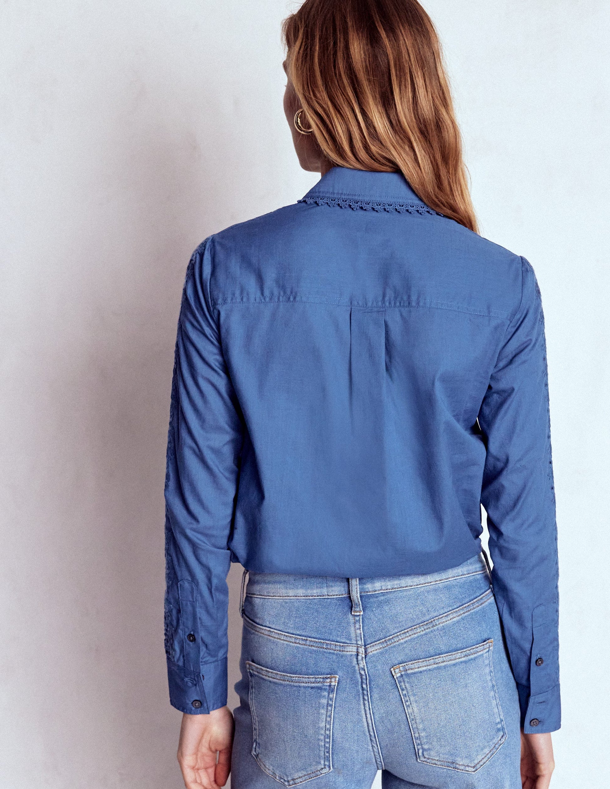 Sienna Hemd mit Lochstickerei-Denim-Blau-3