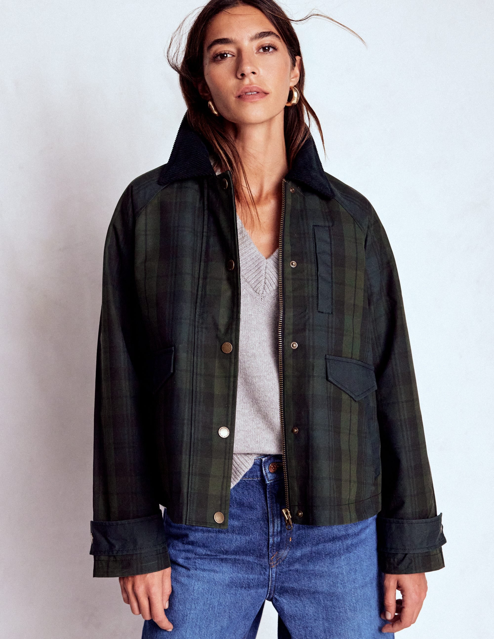 GEWACHSTE RAGLAN-JACKE-Blackwatch - Image 5