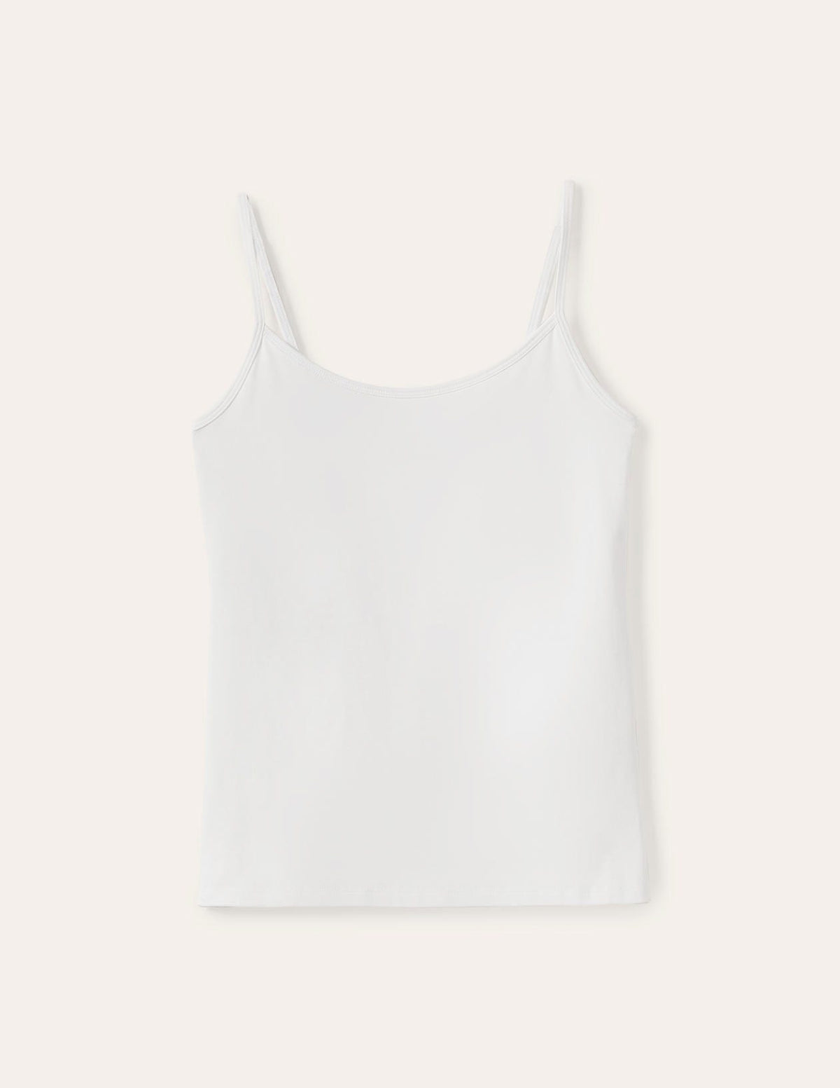 Schlichtes Camisole-Oberteil-Weiß - Image 5