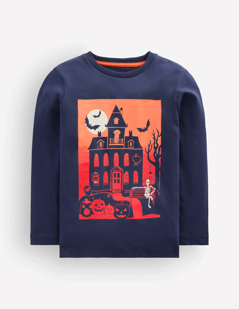 Im Dunkeln leuchtendes Langarmshirt