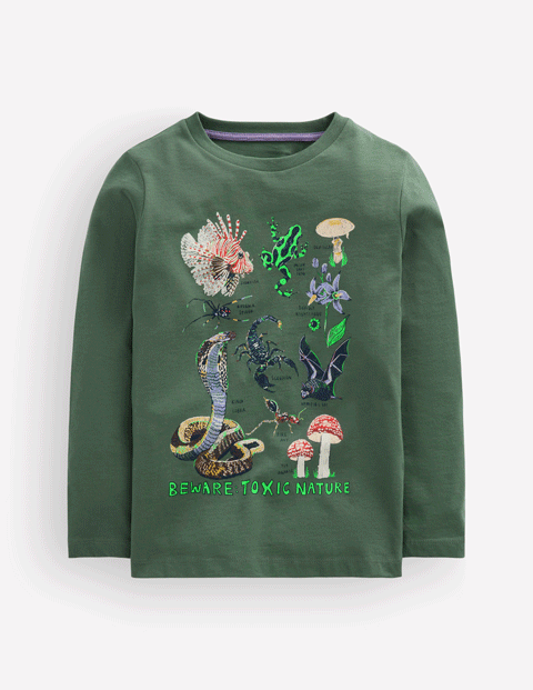 Im Dunkeln leuchtendes Langarmshirt