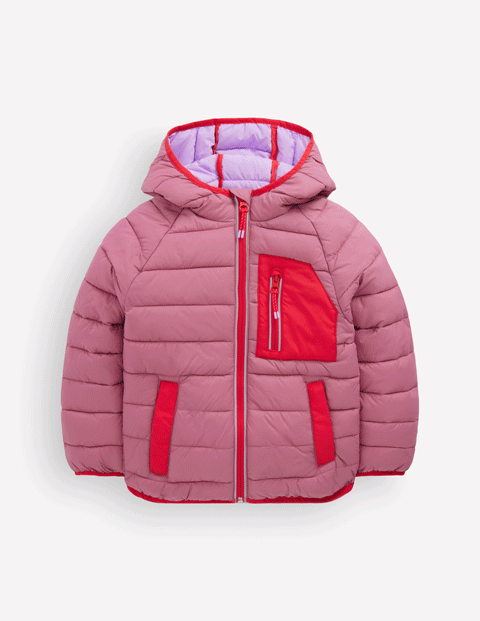 Bequem verstaubare, wattierte Jacke
