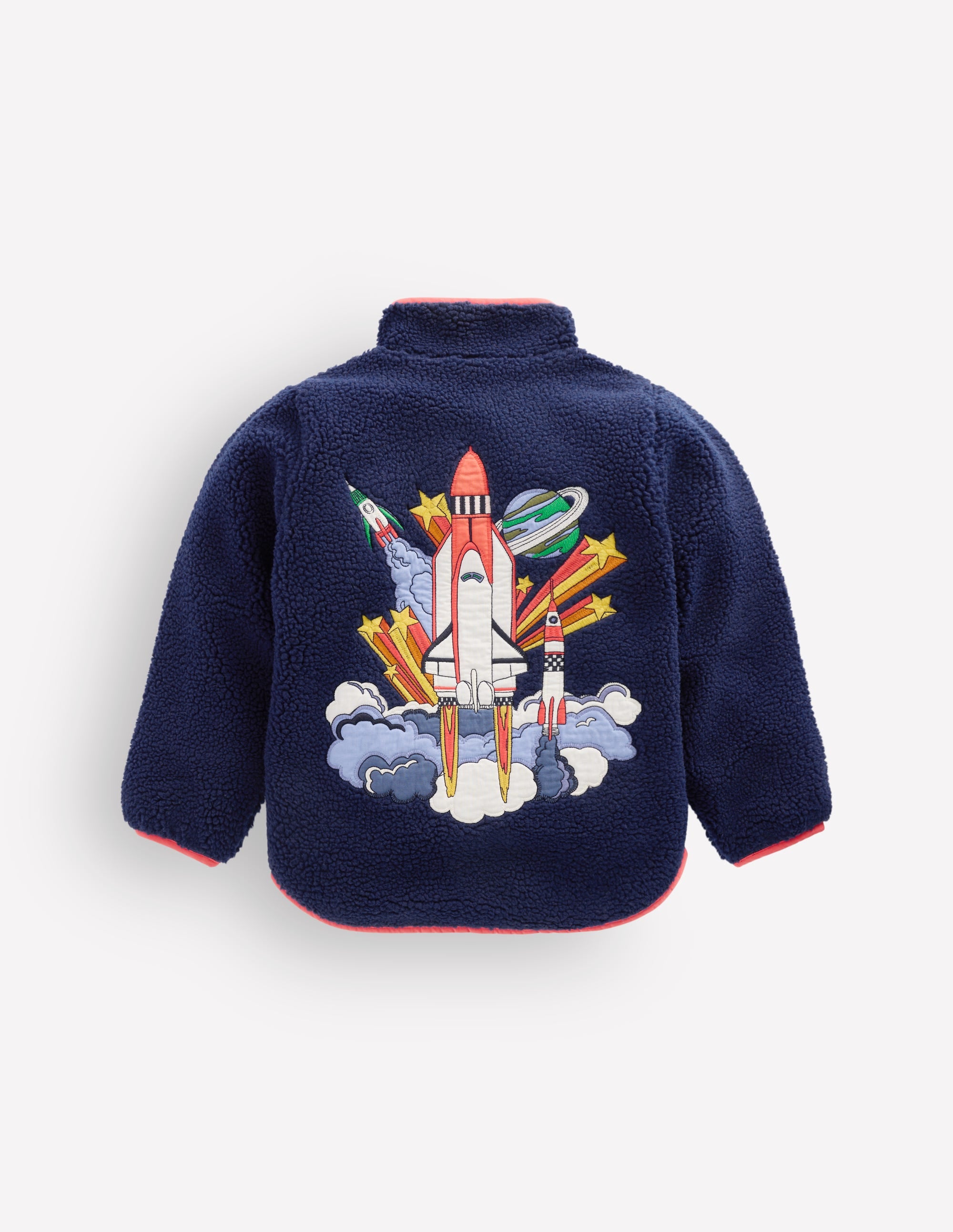 Veste douillette en borg-Espace bleu marine universitaire - Image 4