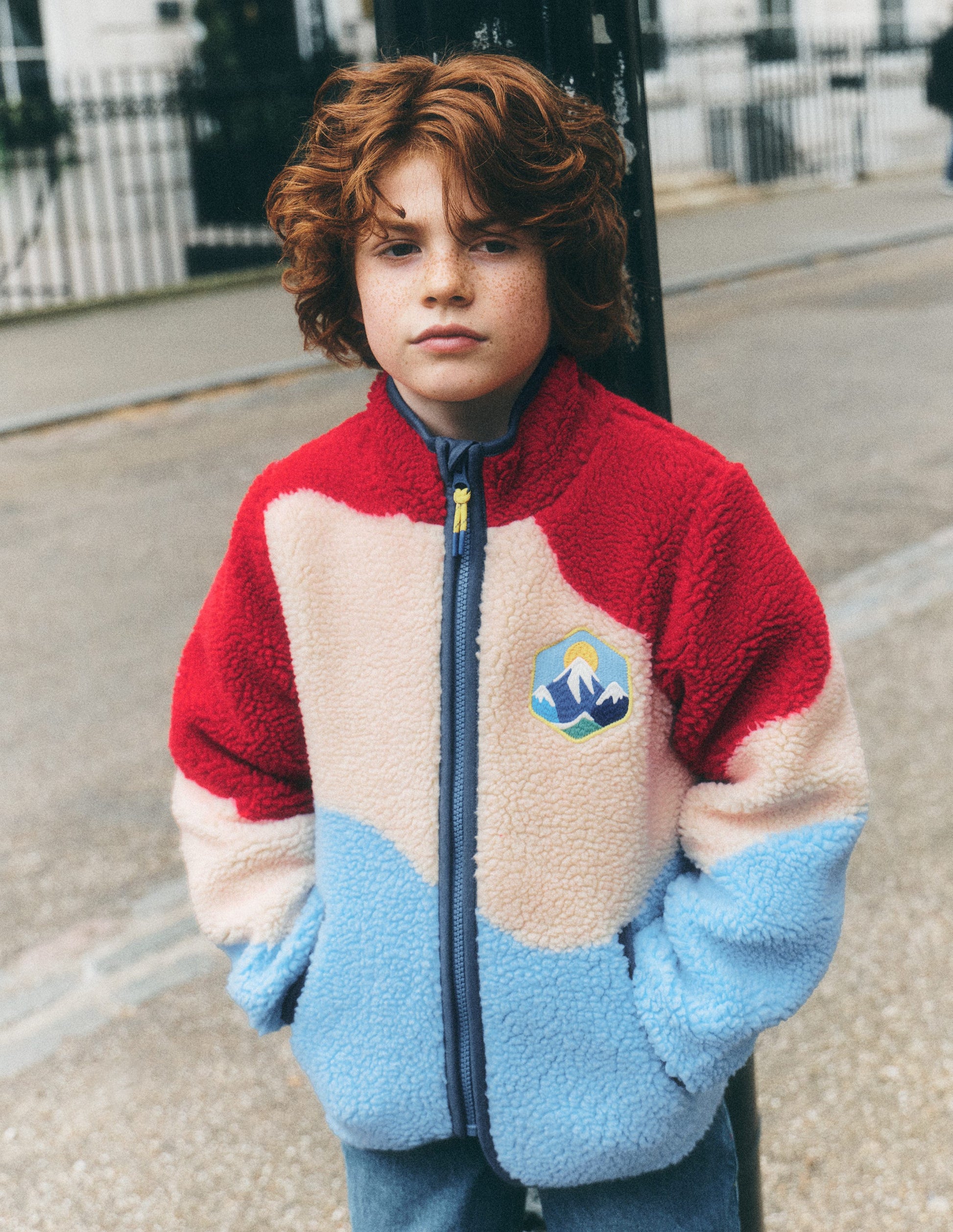 Kuschelige Teddyfell-Jacke-Blockfarben-4