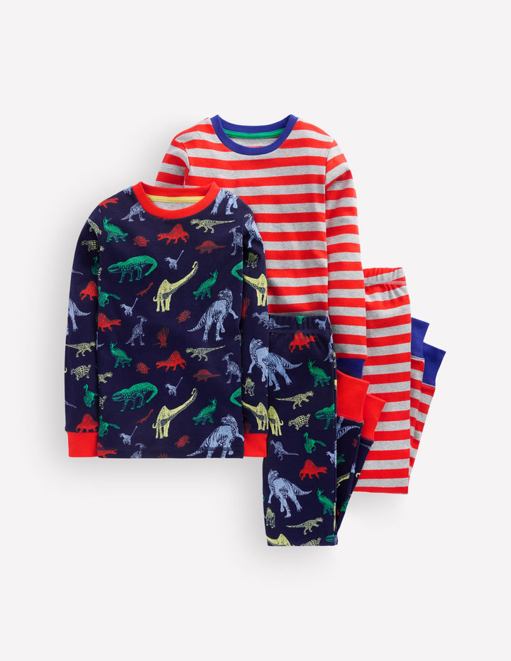 2 pyjamas douillets-Dinosaures