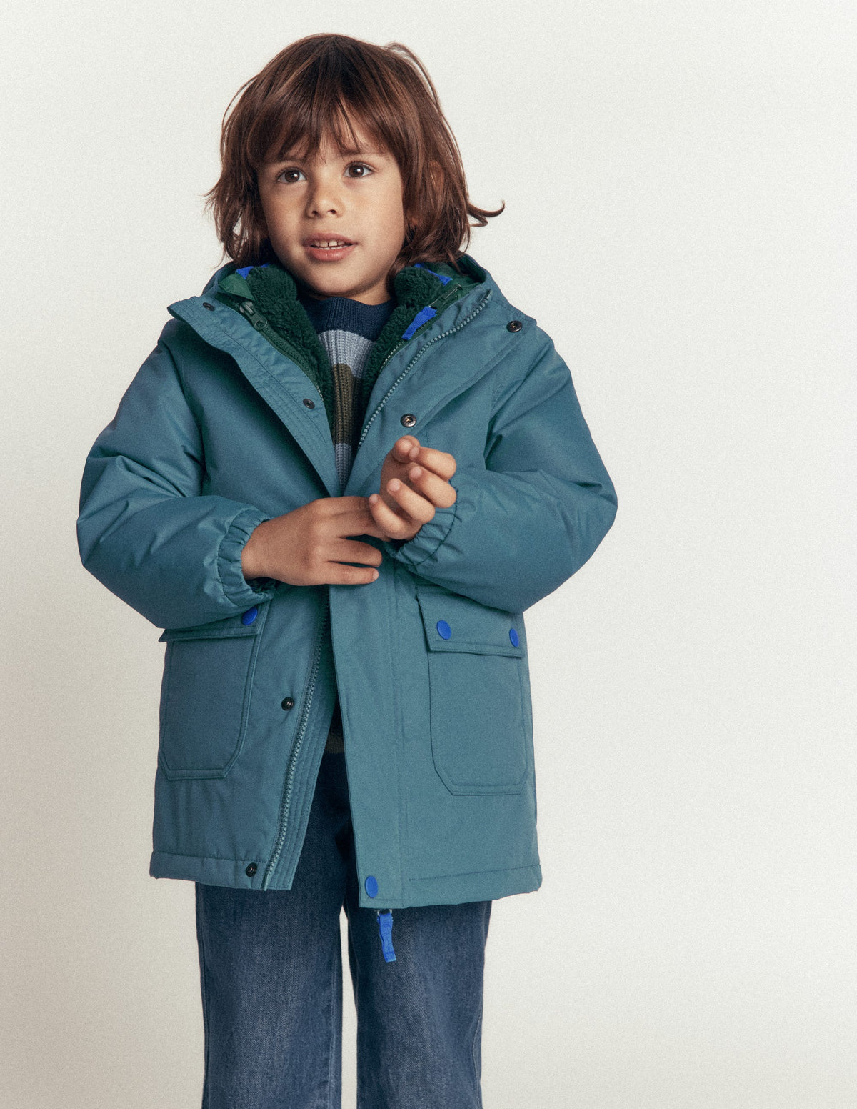 4-in-1 Waterproof Coat-Storm Blue-2