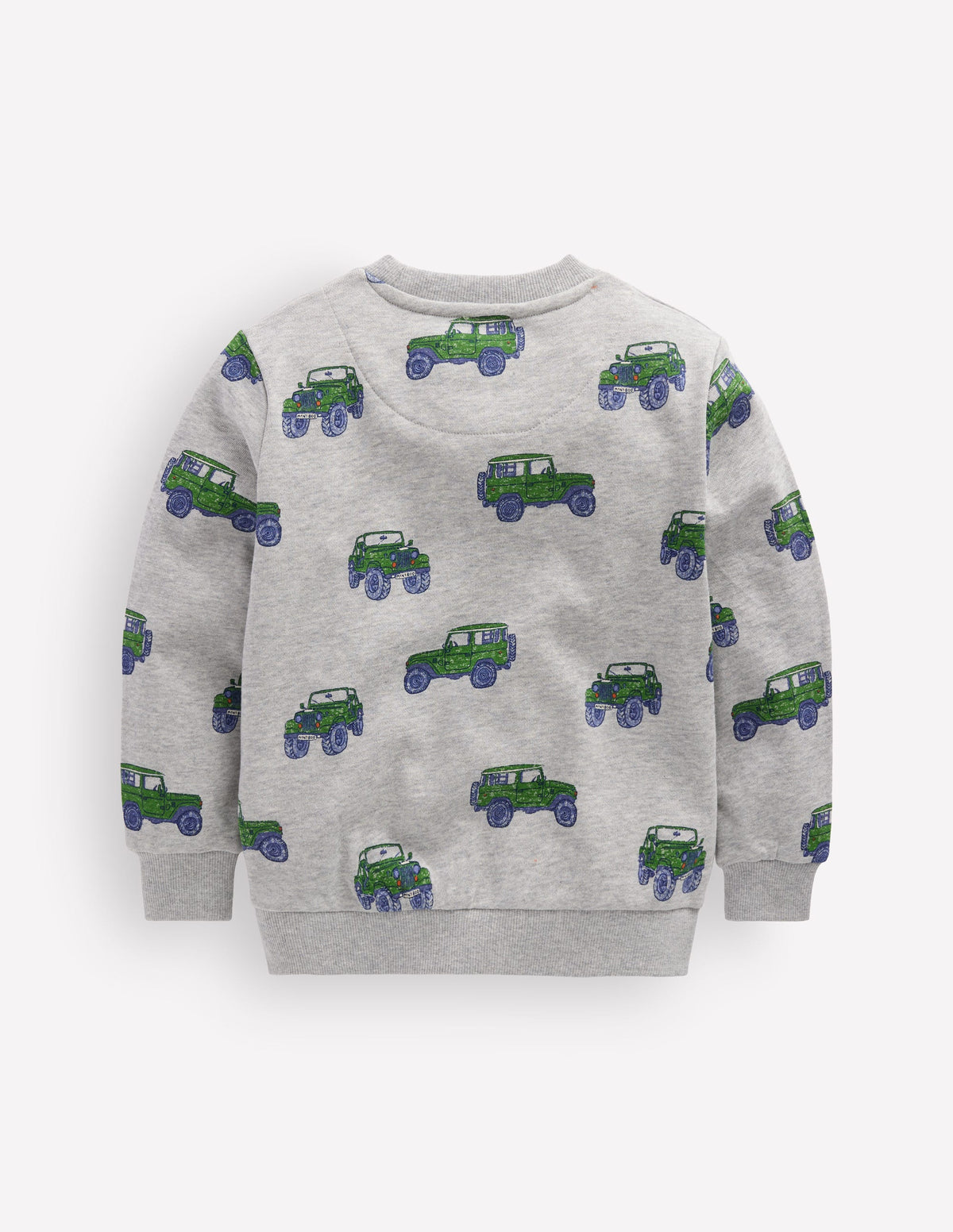 Bedrucktes Sweatshirt für den Alltag-Grau Meliert Jeep - Image 2