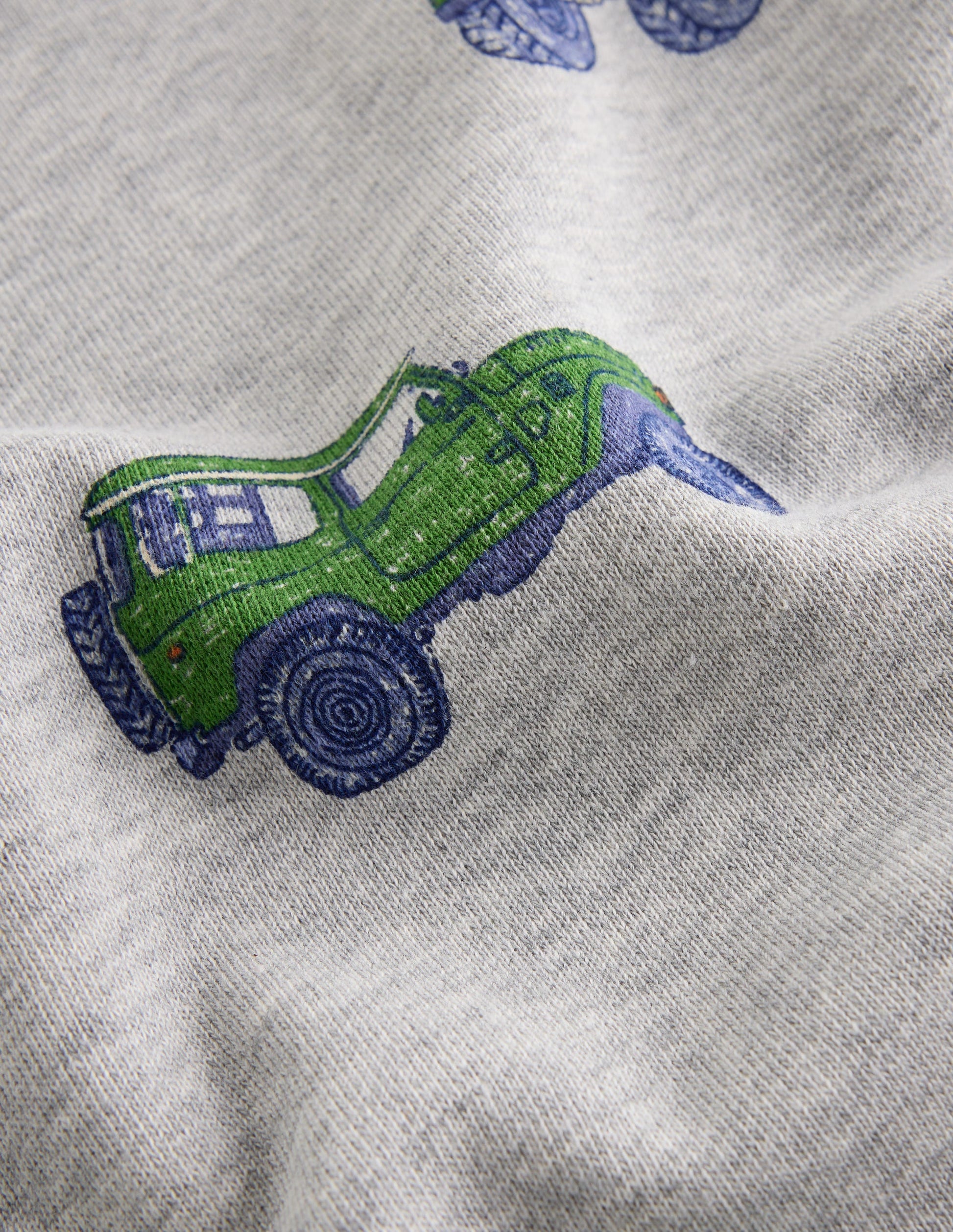 Bedrucktes Sweatshirt für den Alltag-Grau Meliert Jeep-3
