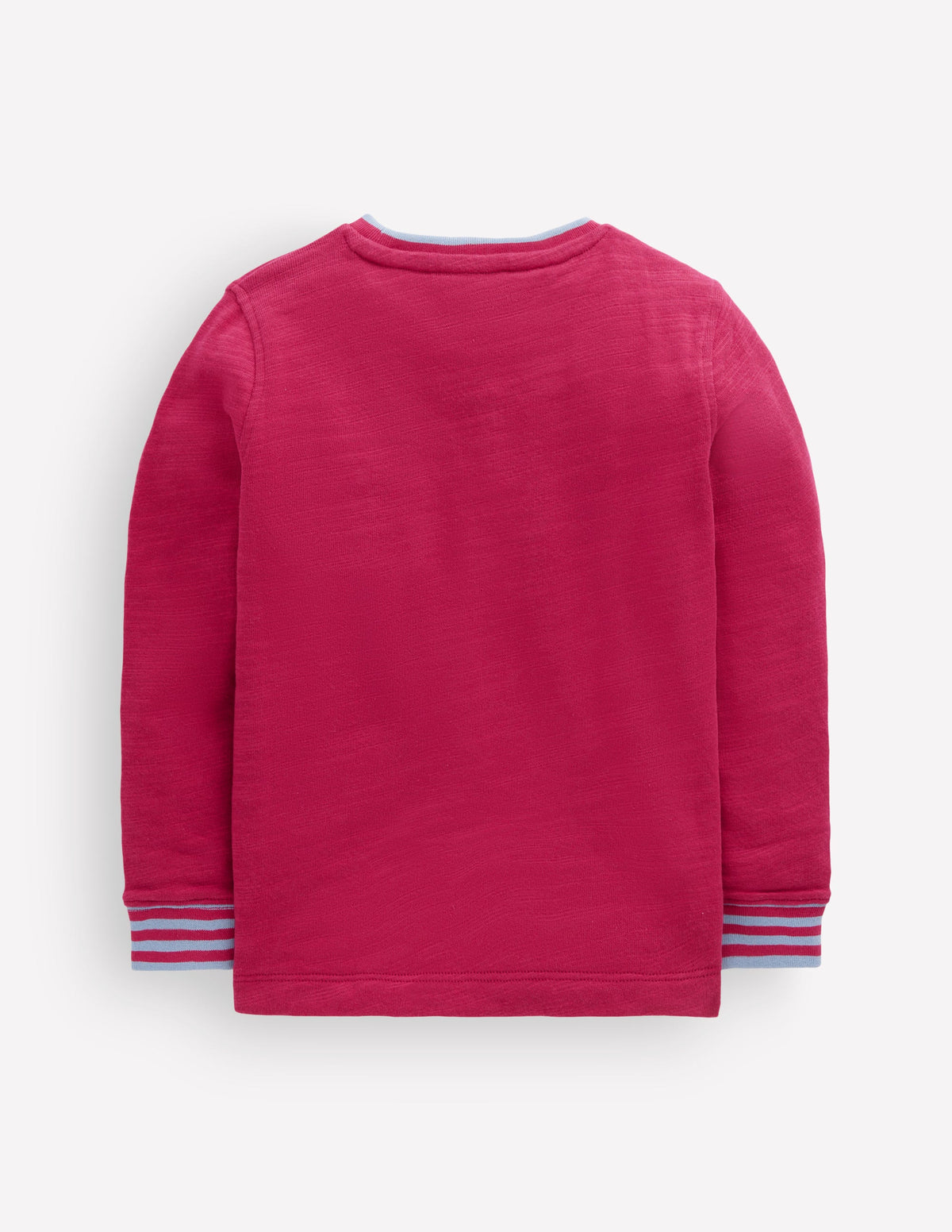Cosy Mid-weight T-shirt-Sweet Cherry / French Blue-2