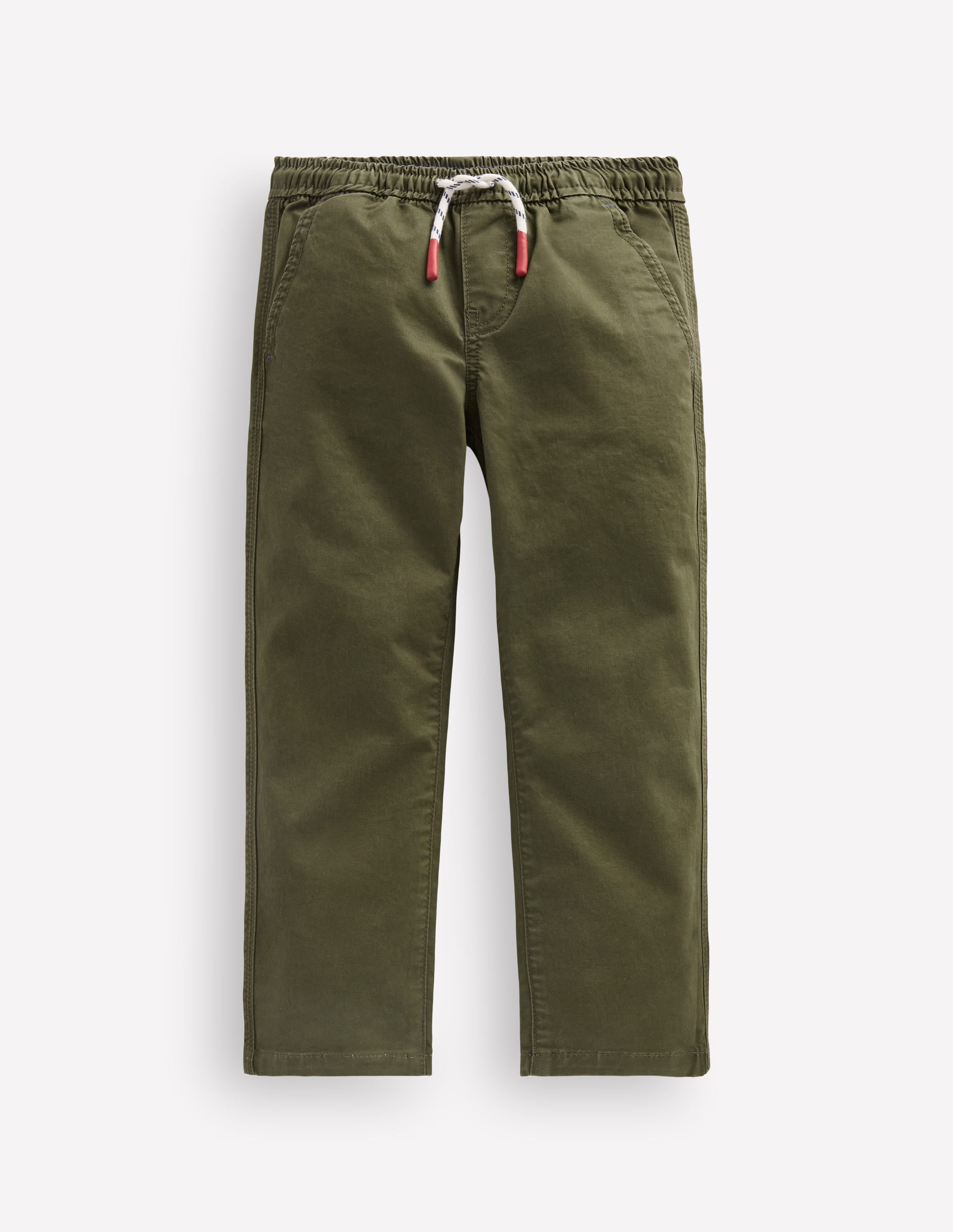Pantalon slim à enfiler-Vert des bois - Image 1