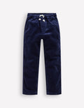 Schmal geschnittene Hose zum Hineinschlüpfen-Schuluniform-Marineblau Cord