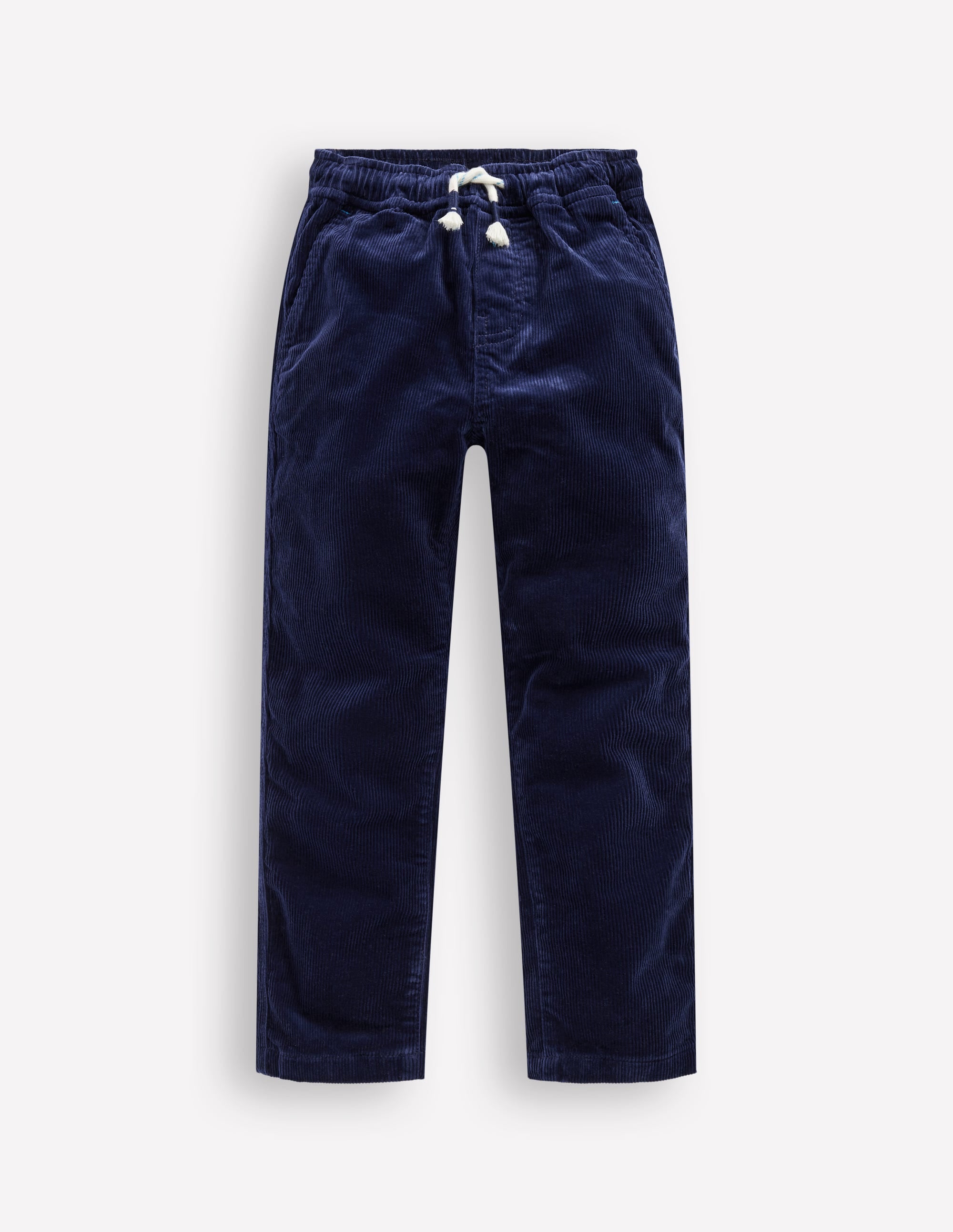 Schmal geschnittene Hose zum Hineinschlüpfen-Schuluniform-Marineblau Cord - Image 1