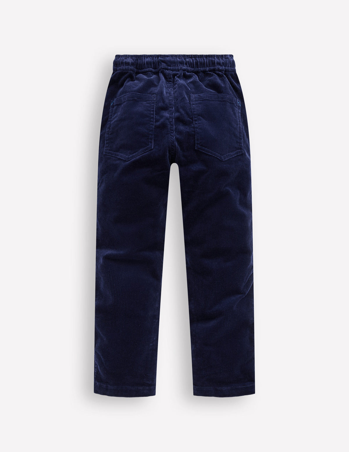 Schmal geschnittene Hose zum Hineinschlüpfen-Schuluniform-Marineblau Cord - Image 2