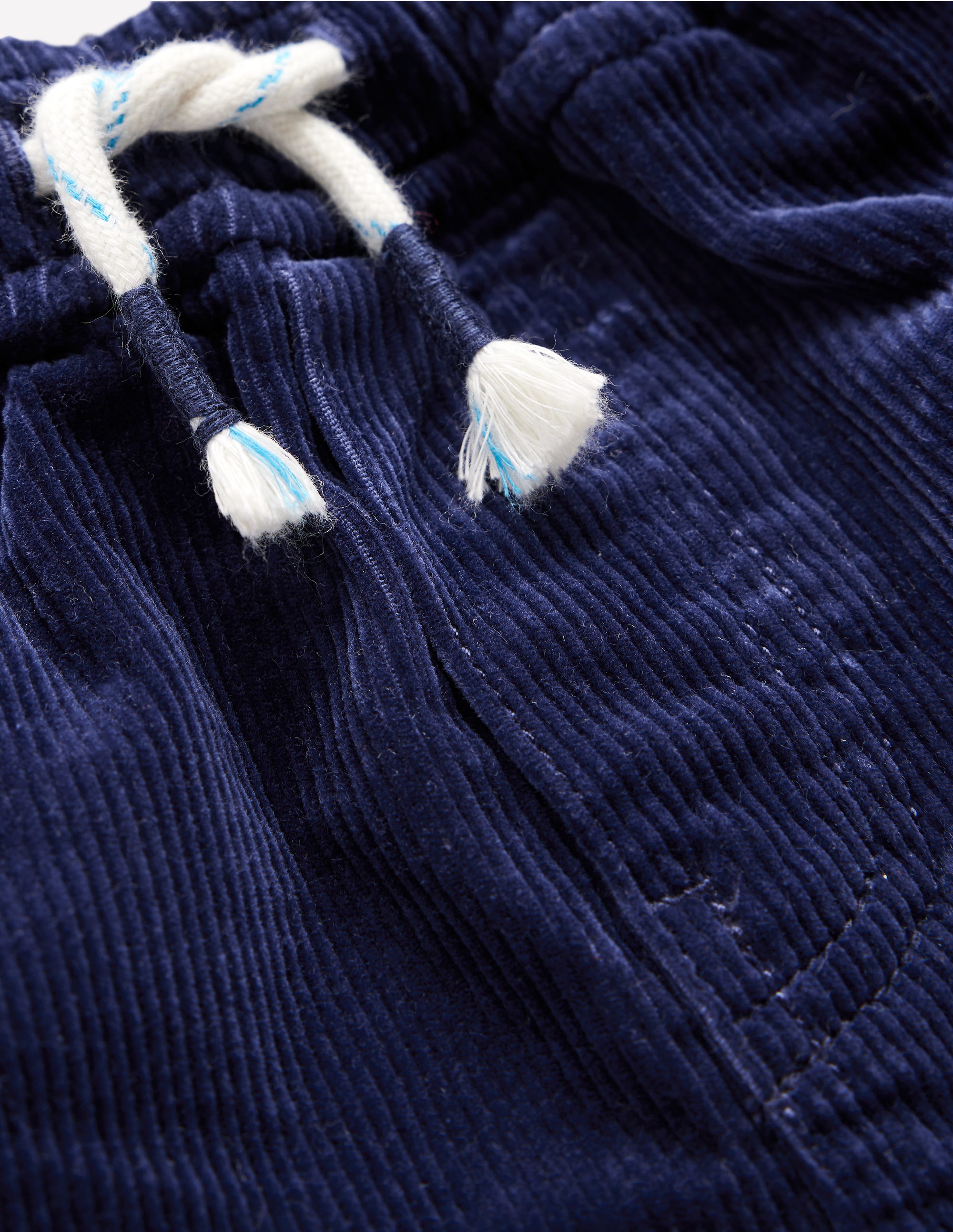 Schmal geschnittene Hose zum Hineinschlüpfen-Schuluniform-Marineblau Cord - Image 3