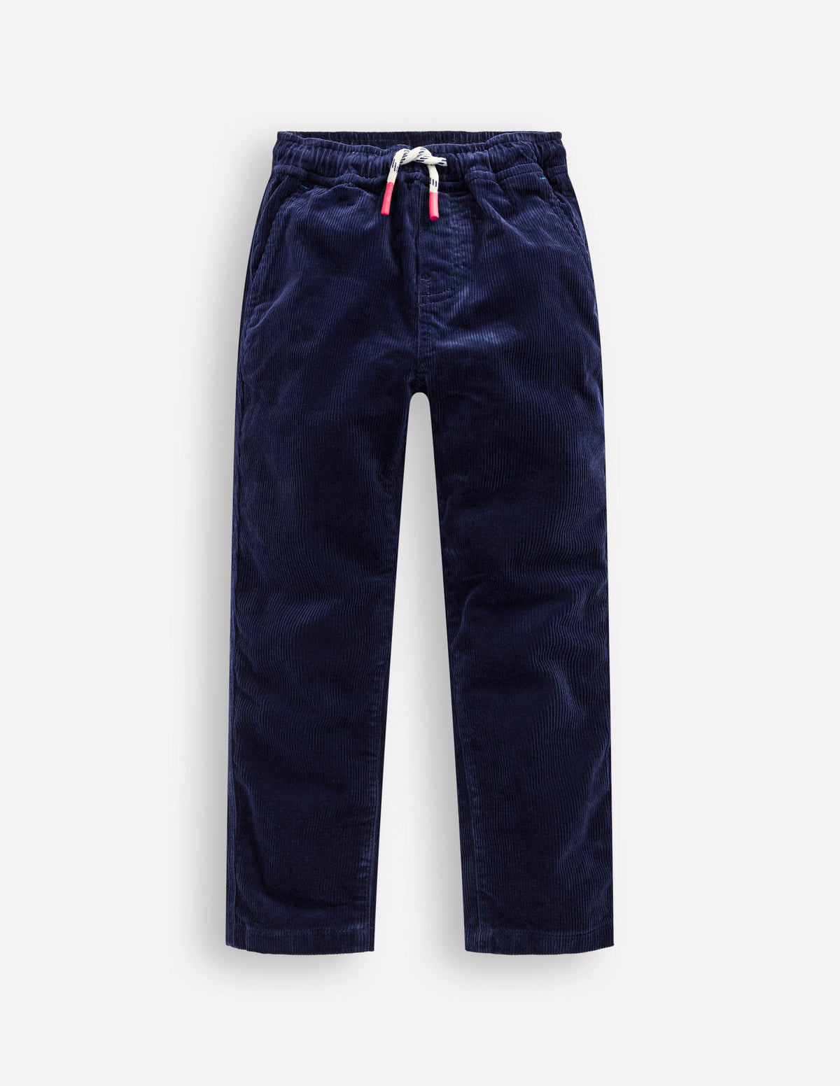 Schmal geschnittene Hose zum Hineinschlüpfen-Schuluniform-Marineblau Cord - Image 1