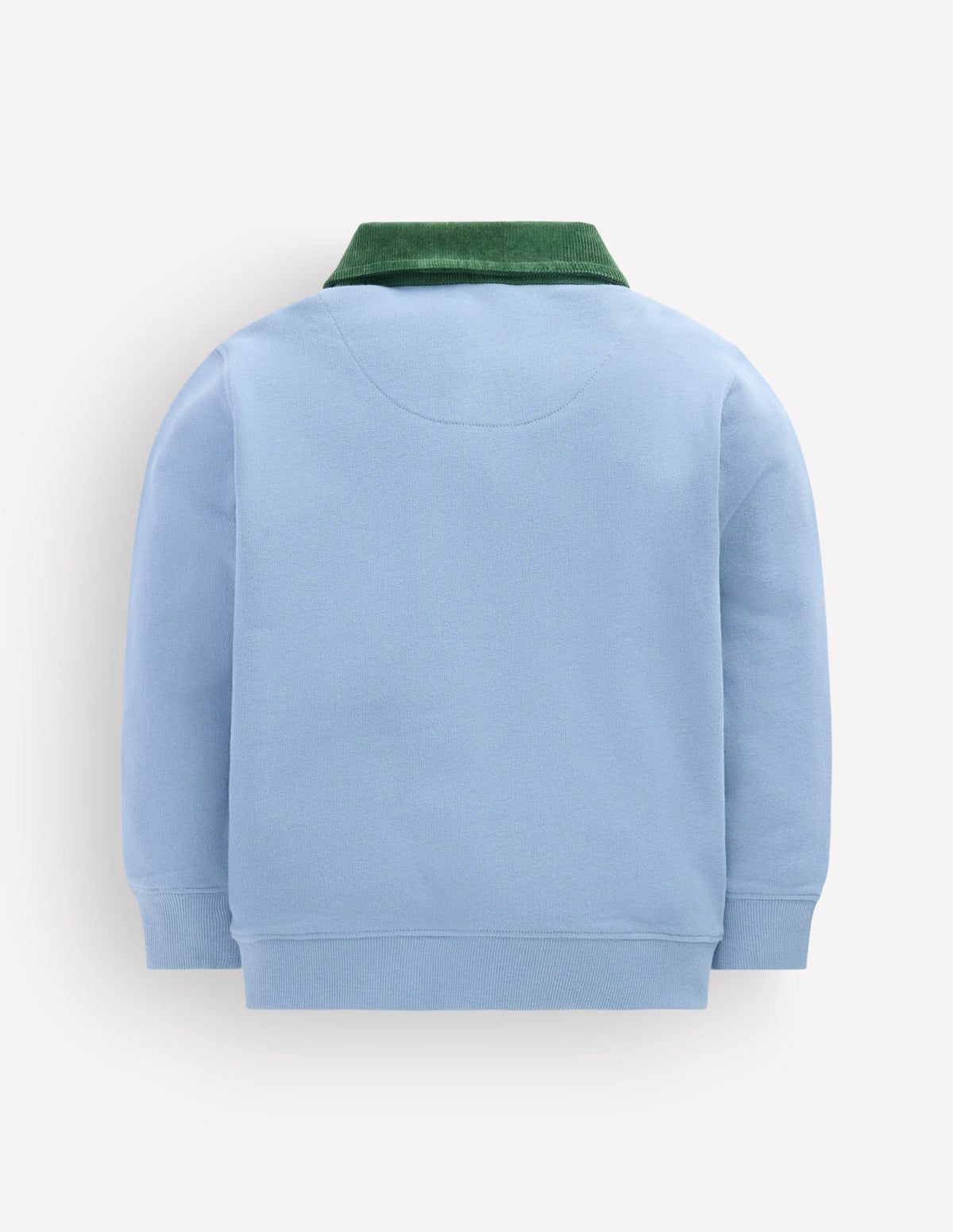 Sweatshirt mit elegantem Kragen-Französisches Blau - Image 2