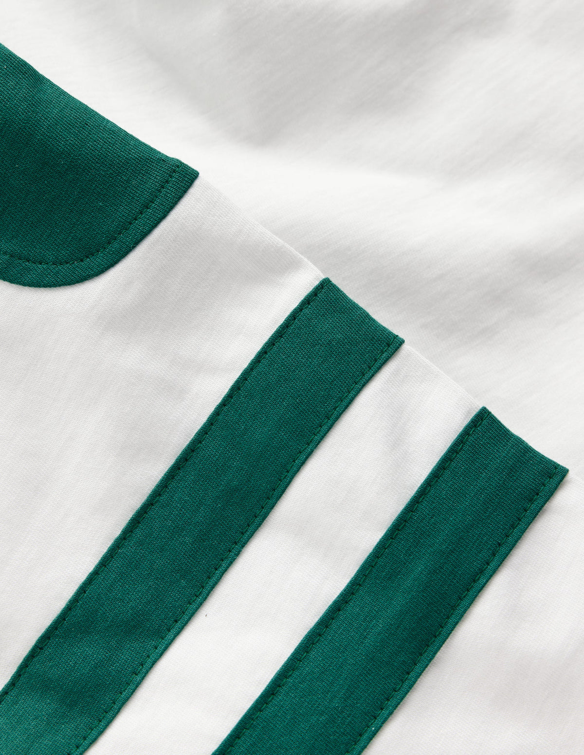 T-shirt colourblock-Ivoire doux/vert joyau - Image 3