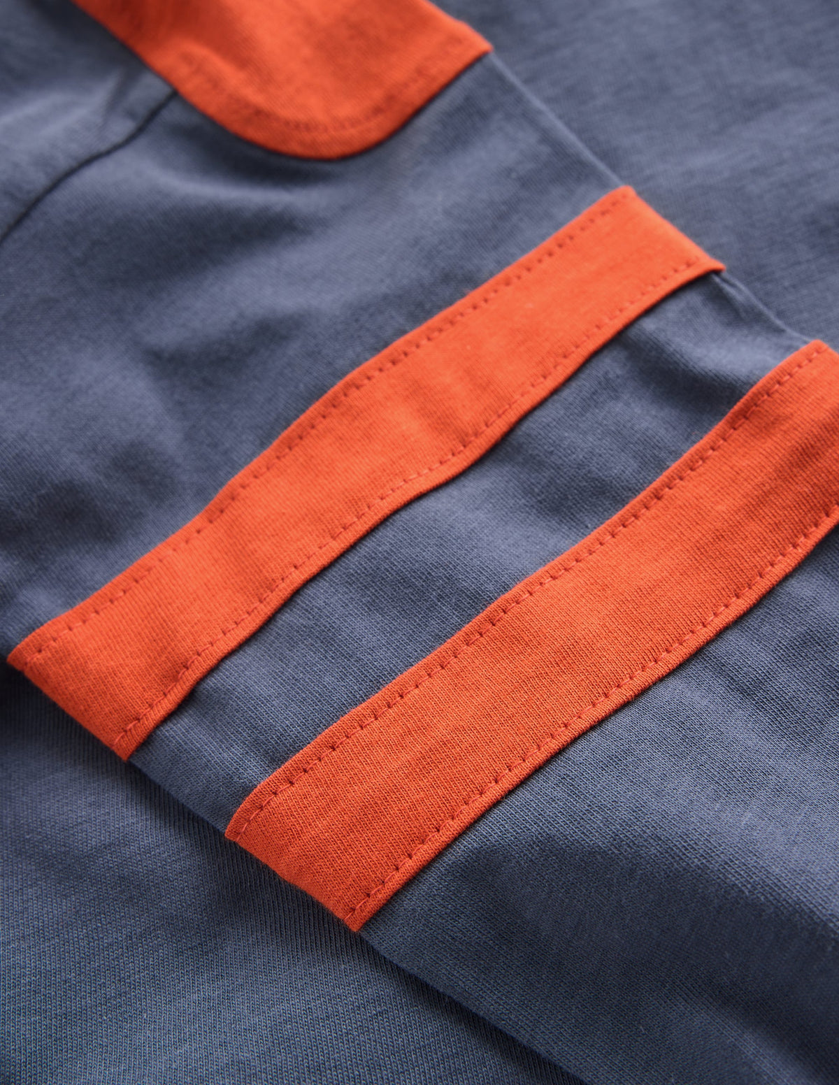 T-shirt colourblock-Bleu marine-3