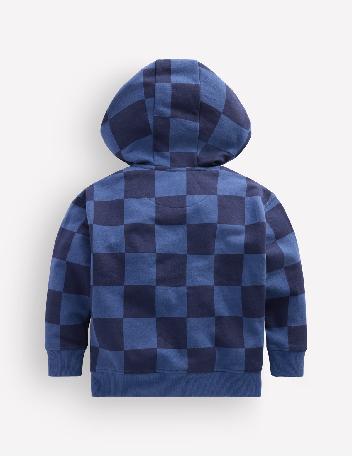 Printed Zip-through Hoodie-College Navy / True Denim-2