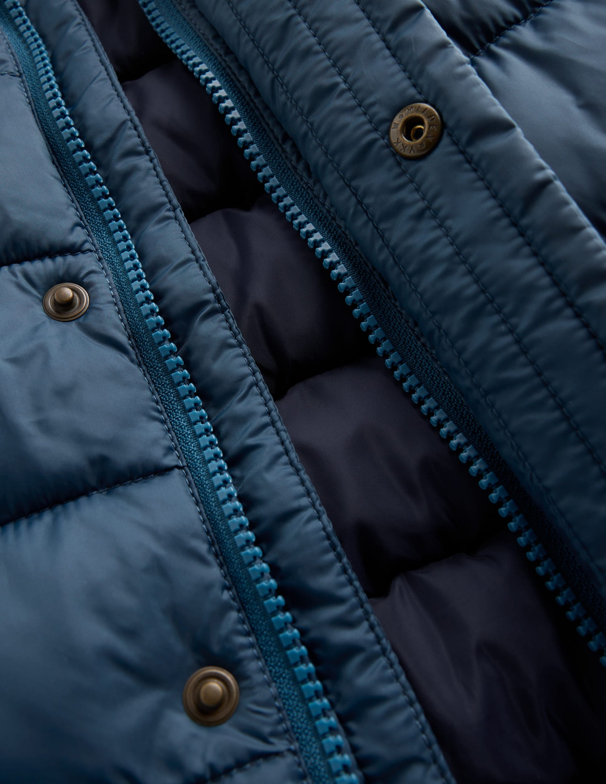 Baffle-Jacke mit kragen-Blau-3