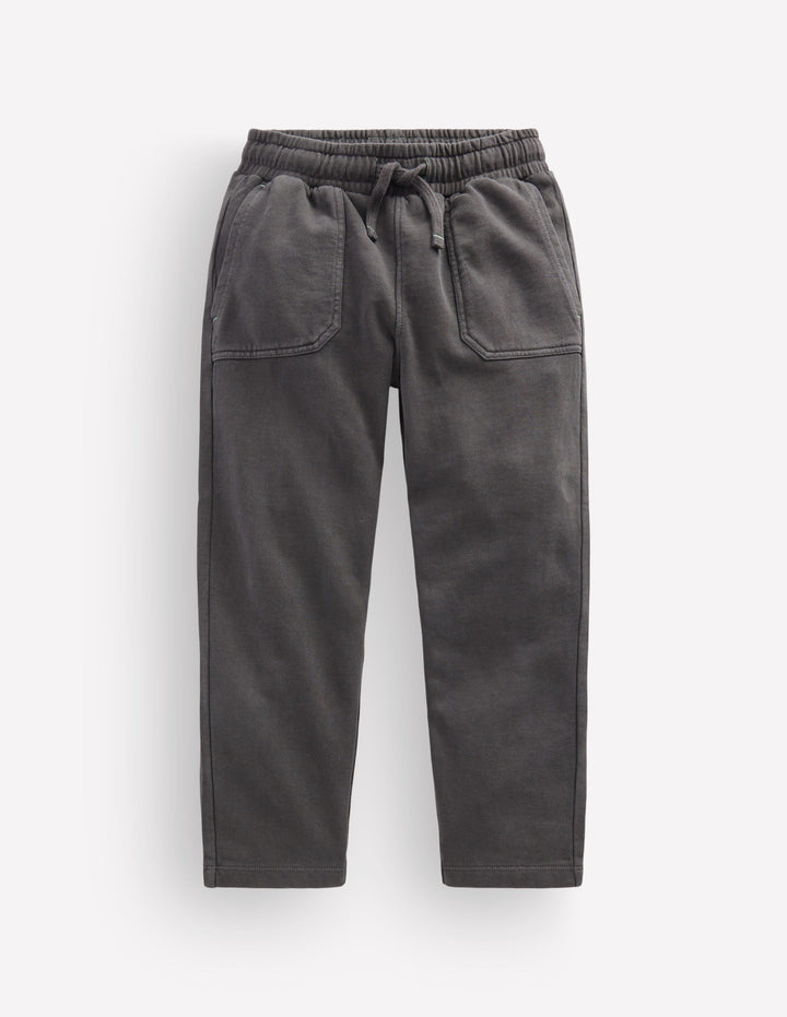 Bas de jogging teint en pièce-Gris ombre