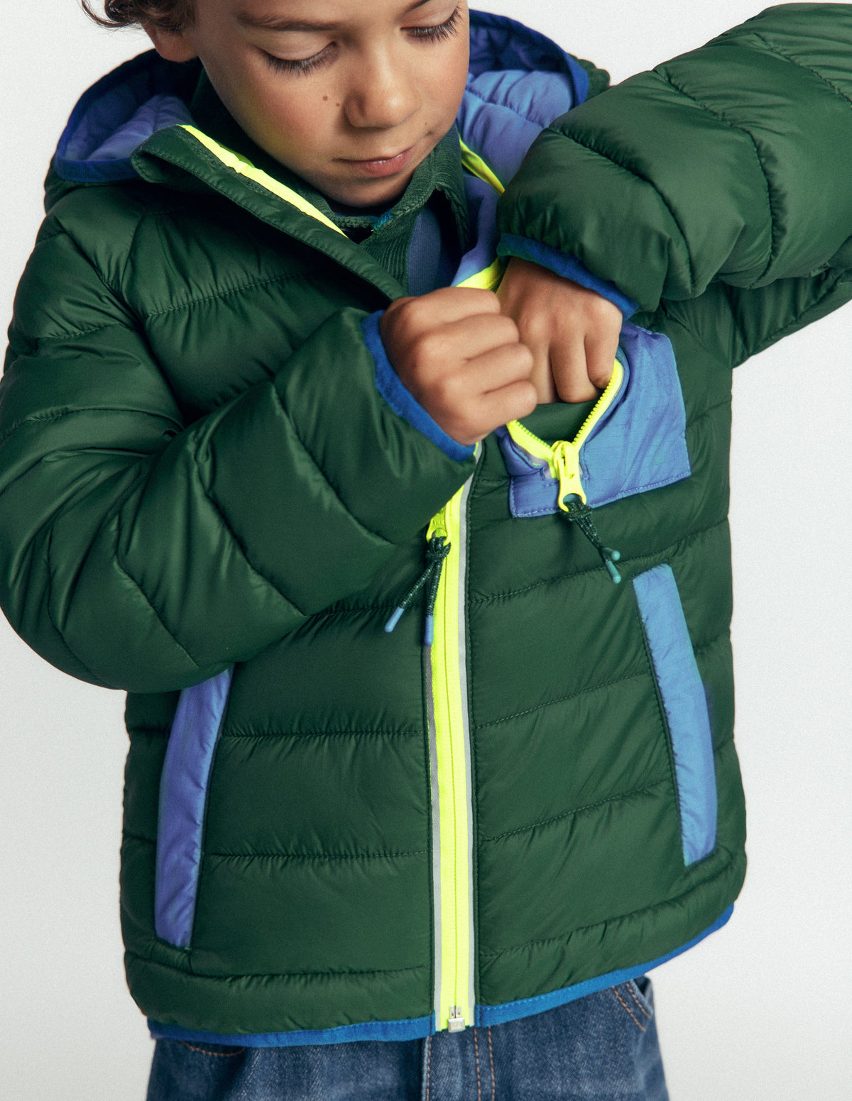Bequem verstaubare, wattierte Jacke-Kleiner Blumenstrauß - Image 2