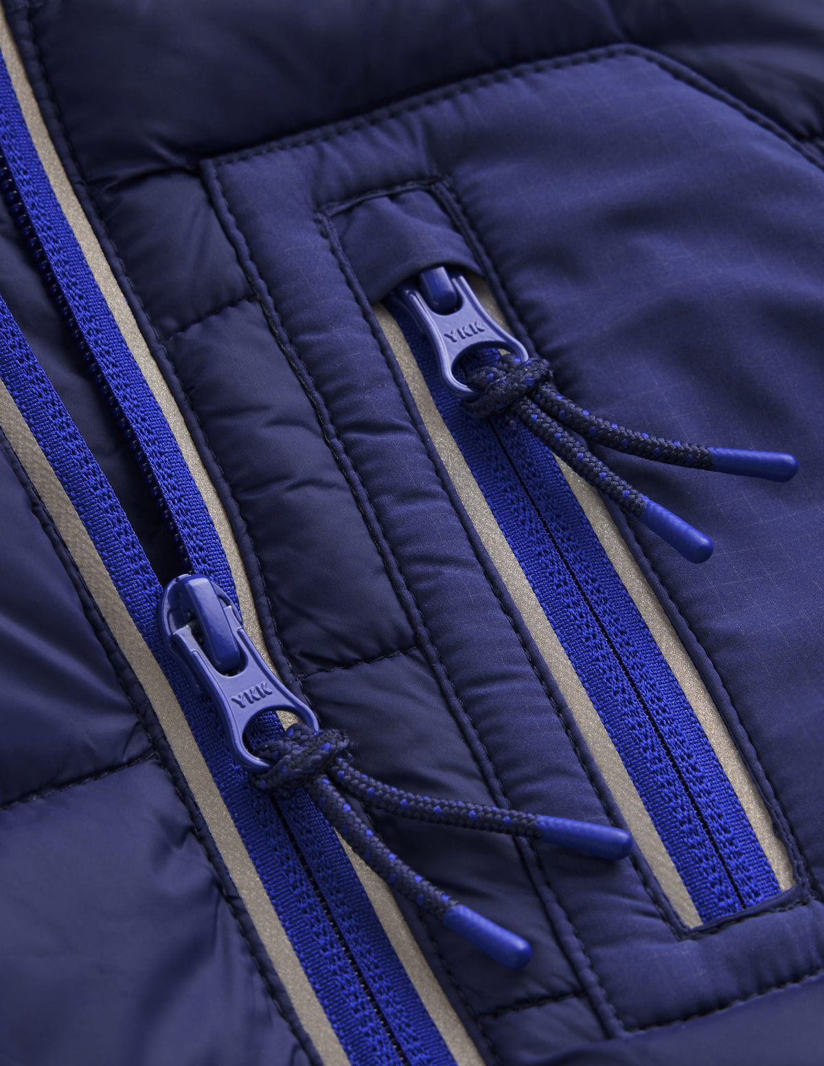 Bequem verstaubare, wattierte Jacke-Schuluniform-Marineblau - Image 3