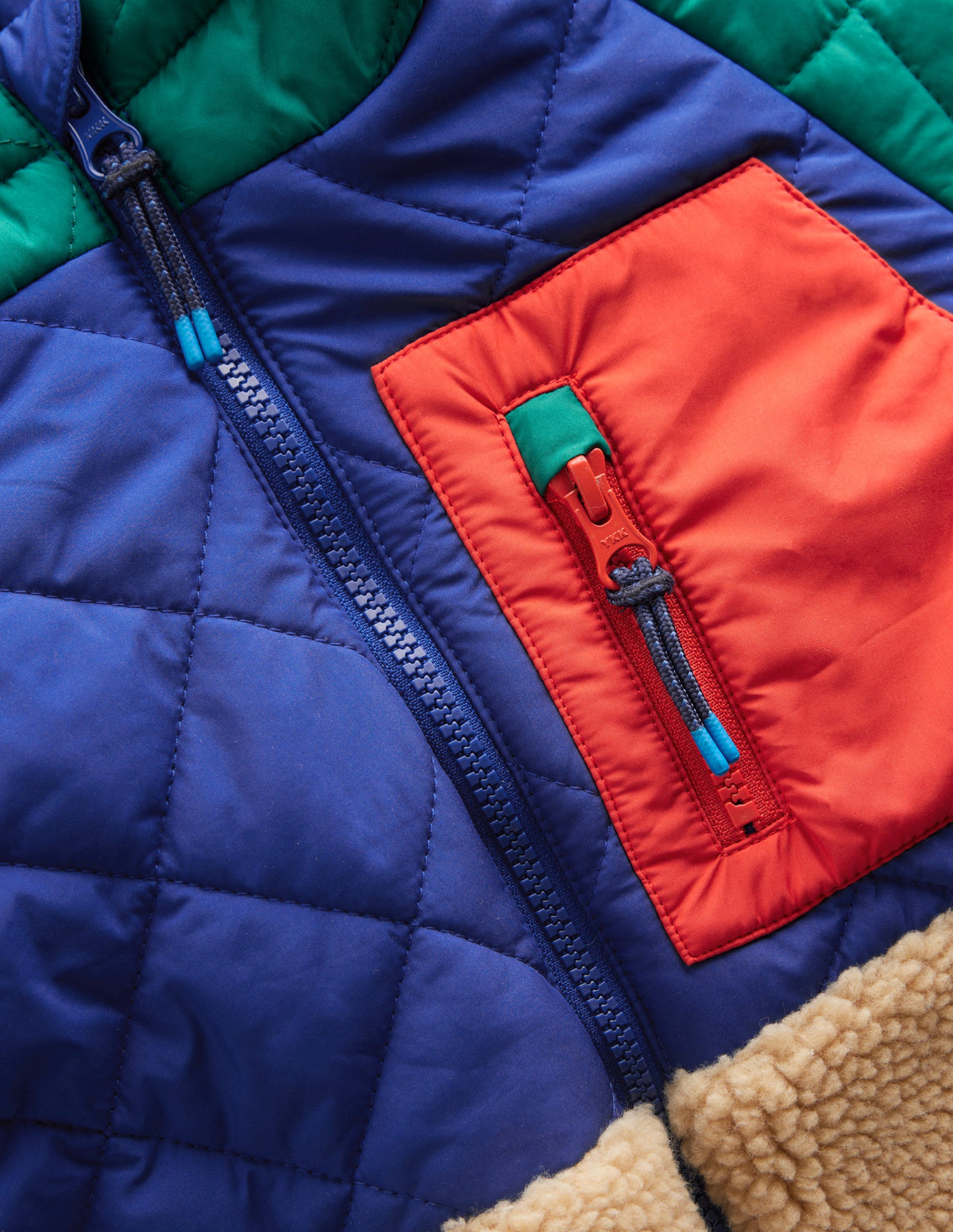 Veste matelassée en borg-Colourblock-3