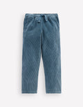 Straight Cord Trousers-Storm Blue