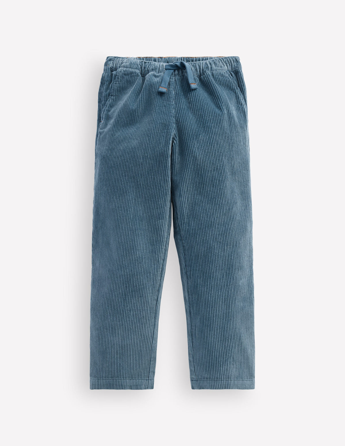 Straight Cord Trousers-Storm Blue-1
