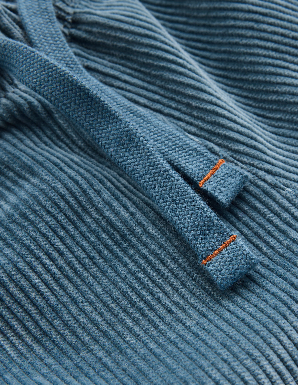 Straight Cord Trousers-Storm Blue-3