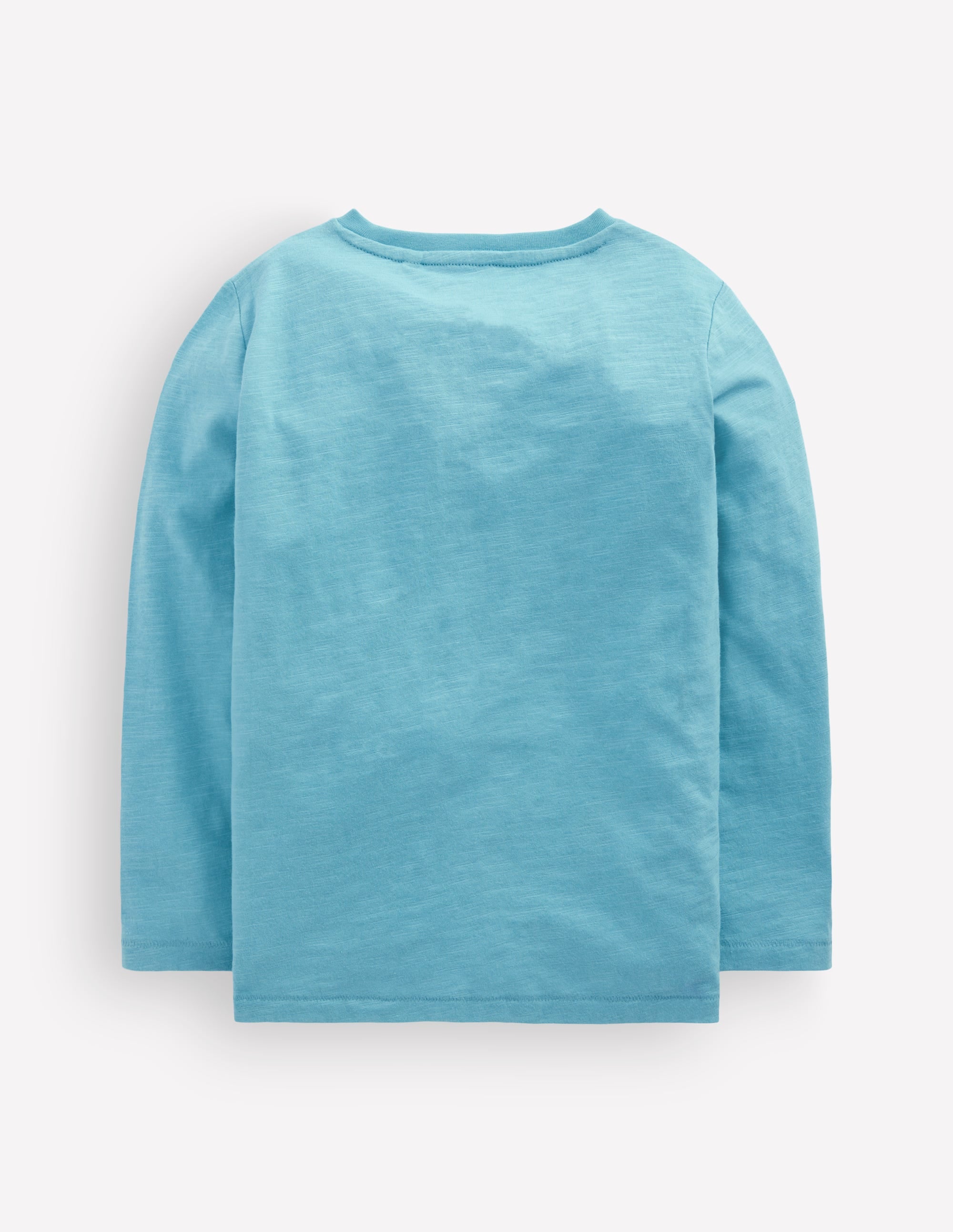 Langärmliges T-Shirt für den Alltag-Enteneiblau - Image 2