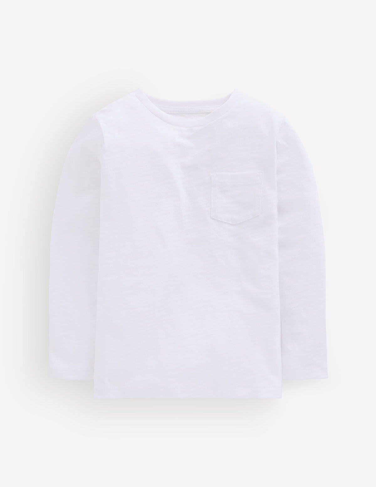 T-shirt pour tous les jours à manches longues-Blanc - Image 1